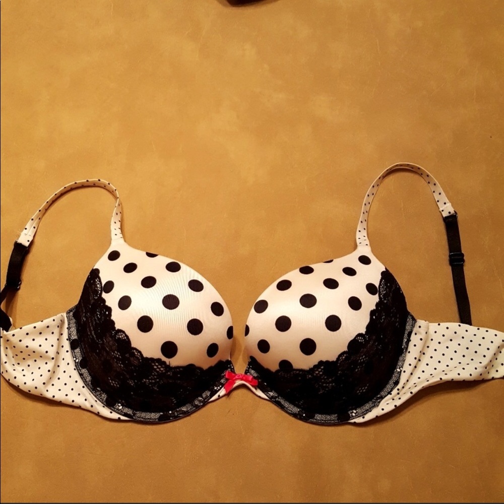 VS Very Sexy Push-Up Bra with Polka Dots & Lace